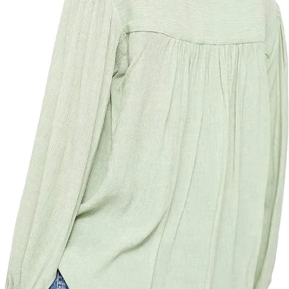 Free People Check On It Frosted Fern blouse - Large - Picture 3 of 9